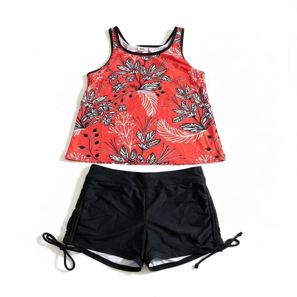Yonique 3 Piece Tankini Swimsuits Size XS
